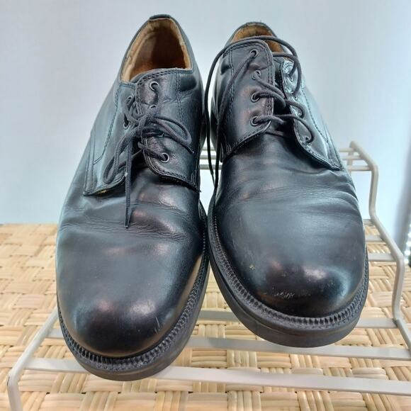 Ease by Florsheim Black Lace Up Oxfords Made in Italy Size 10 D - Picture 8 of 9